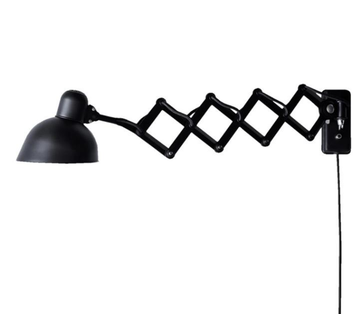 KAISER idell 6718-W Wand-/Saxlamp Mat Zwart - Fritz Hansen, Antiek en Kunst, Antiek | Lampen, Ophalen of Verzenden