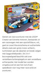 Lego creator 3 in 1 (31072), Kinderen en Baby's, Speelgoed | Duplo en Lego, Ophalen of Verzenden, Zo goed als nieuw, Complete set