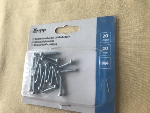 Kopp metaalschroeven + bolkop m4x20mm, Doe-het-zelf en Verbouw, IJzerwaren en Bevestigingsmiddelen, Nieuw, Bouten of Moeren, Minder dan 50 mm
