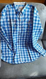 Oktoberfest/Bierfeest Geruite heren blouse blauw/wit, Kleding | Heren, Overhemden, Ophalen, Zo goed als nieuw, Blauw, Overige halswijdtes