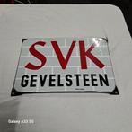 37x25cm SVK gevelsteen emaille reclamebord, Ophalen of Verzenden, Gebruikt, Reclamebord