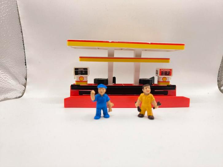 Vintage Darda Shell Tankstation met OVP, Antiek en Kunst, Antiek | Speelgoed, Ophalen of Verzenden