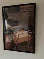 Lijst met prent, Huis en Inrichting, Ophalen, Kunststof, Gebruikt, 50 tot 75 cm