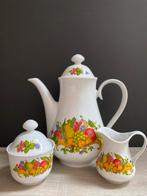 Leuk zomers setje koffiepot + suikerpot en melkkannetje, Keramiek, Overige typen, Ophalen of Verzenden, Zo goed als nieuw