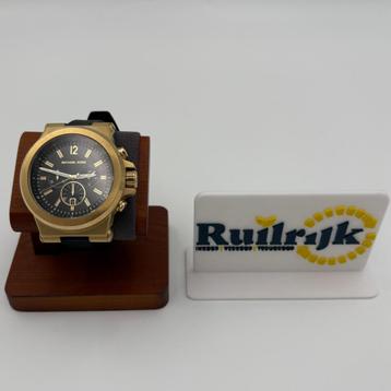 Michael Kors MK-8325 Dylan gold rubber horloge - Zgan beschikbaar voor biedingen
