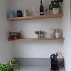 Massief eiken wandplanken boekenplanken nisplanken op maat, Ophalen of Verzenden, Nieuw