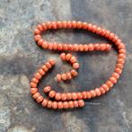 ANTIEK bloedkoraal kralen - 32cm, Verzenden, Overige materialen