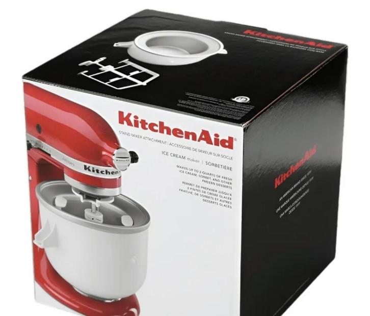 KitchenAid ijsmaker/dessertmaker accessoire (vrieskom), Witgoed en Apparatuur, IJsmachines, Zo goed als nieuw, Ophalen