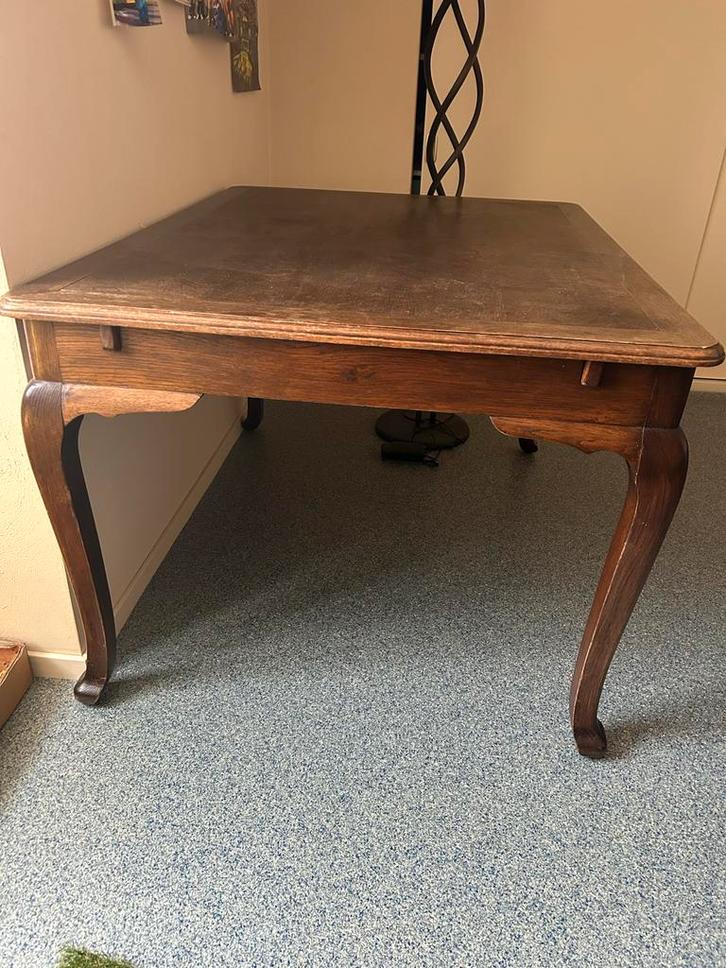 Antieke Uitschuifbare Tafel - Alpe d'Huzes, Antiek en Kunst, Antiek | Meubels | Tafels, Ophalen