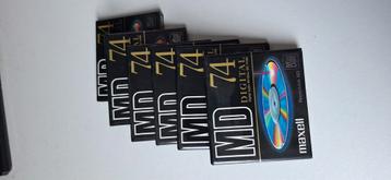 Maxell minidiscs 6 stuks 74 minuten nieuw beschikbaar voor biedingen