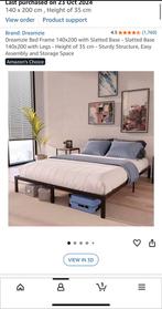Platform bedframe 140x200, Huis en Inrichting, Ophalen, Tweepersoons, 140 cm, Zo goed als nieuw