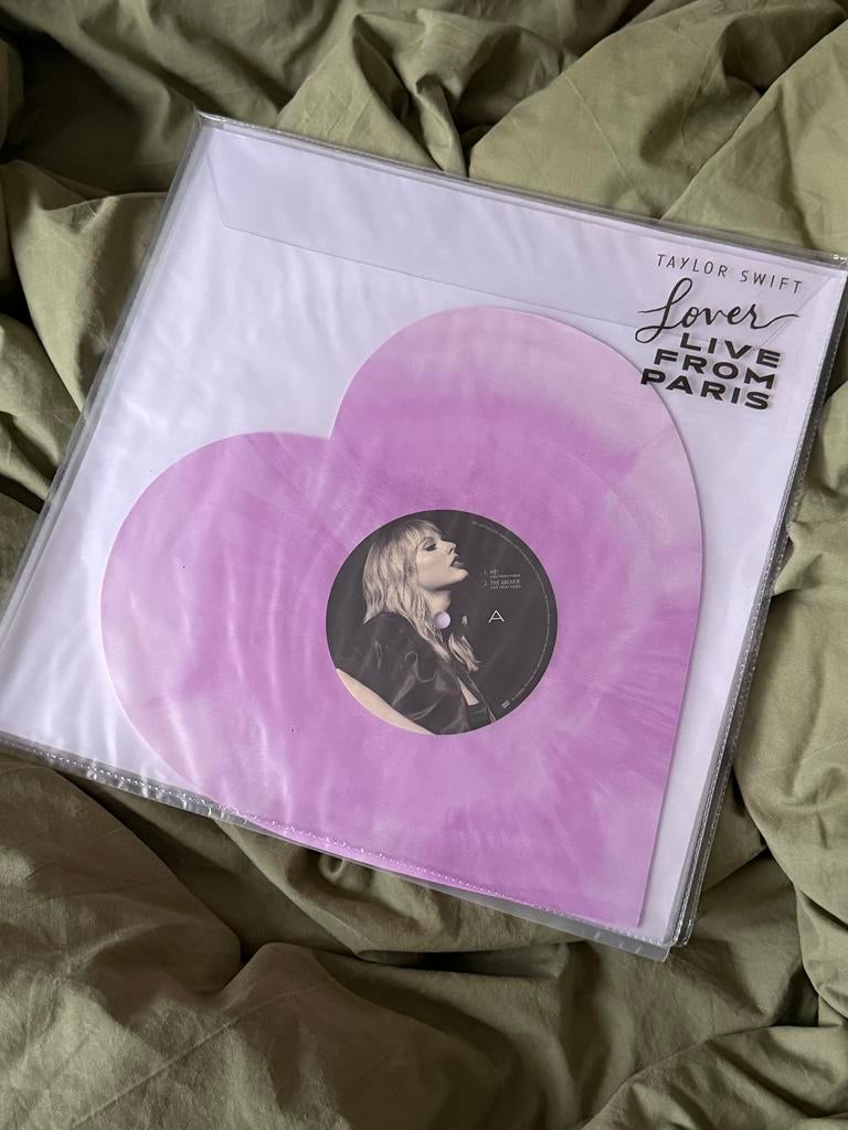 Taylor Swift – Lover (Live From Paris) Heart-Shaped 8” Vinyl, Cd's en Dvd's, Vinyl | Pop, Ophalen of Verzenden, 2000 tot heden