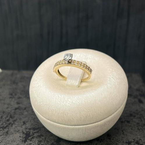 14k gouden ring prachtig model, Sieraden, Tassen en Uiterlijk, Ringen, Nieuw, Heer, 20 of groter, Goud, Ophalen of Verzenden