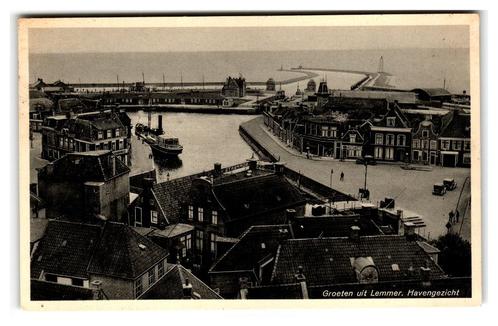 Lemmer, Havengezicht, Verzamelen, Ansichtkaarten | Nederland, Ongelopen, Friesland, 1940 tot 1960, Verzenden