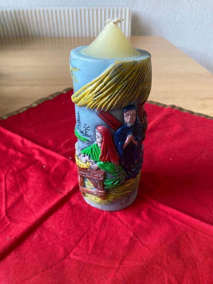 Bijzondere kerstkaars De stal in Bethlehem, Diversen, Kerst, Ophalen of Verzenden