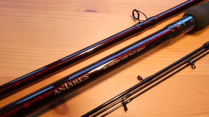 2x Shimano Antares AX feeder carp multi heavy      {MINT}, Watersport en Boten, Hengelsport | Karpervissen, Nieuw, Werphengel
