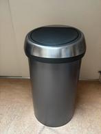 Brabantia Touch Bin 60liter, grijs/groen, Huis en Inrichting, Woonaccessoires | Prullenbakken, 50 tot 75 cm, 40 liter of meer