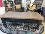 Houten salontafel, Huis en Inrichting, Tafels | Salontafels, Ophalen, Gebruikt, 50 tot 100 cm, 150 tot 200 cm