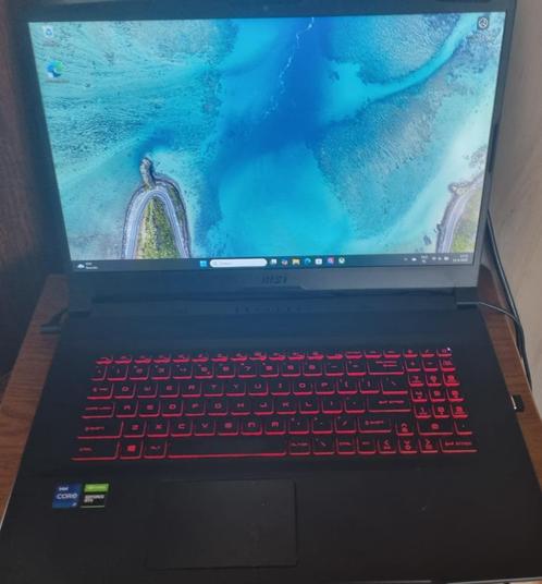 msi katana gamelaptop 17inch, Computers en Software, Windows Laptops, Gebruikt, 17 inch of meer, SSD, 2 tot 3 Ghz, Qwerty, Met videokaart