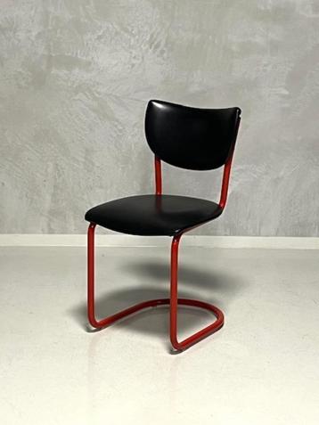 Gebroeders de Wit 2011 eetkamerstoel vintage rood zwart beschikbaar voor biedingen