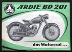 Originele Duitse folder ARDIE BD 201 - 1956, Motoren, Overige merken