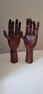 Twee prachtige massief houten tekenhanden 19e eeuws, Ophalen of Verzenden