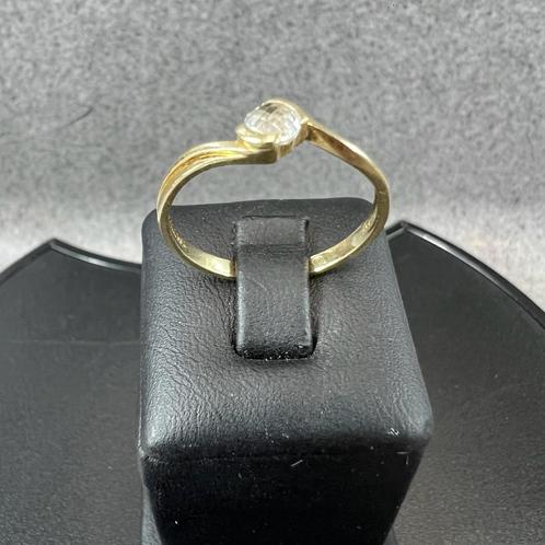 Gouden Ring | 14k | 1,65g | slagring | mt 17,75 | 385780, Sieraden, Tassen en Uiterlijk, Ringen, Gebruikt, Dame, 17 tot 18, Goud