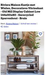 Riviera Maison RM open kast sidetable ( nieuwprijs € 1499 ), Ophalen, Gebruikt