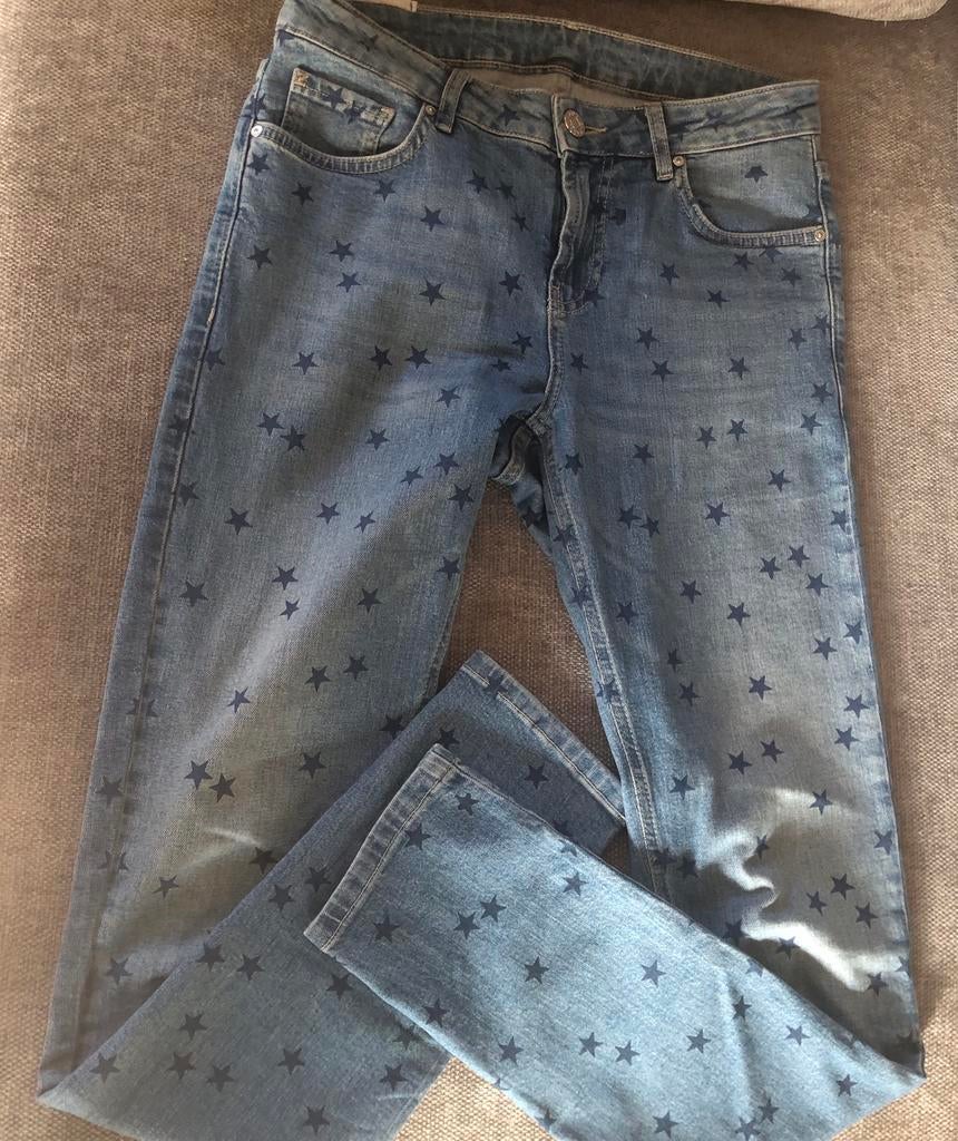 Zoe Karssen skinny jeans met sterren maat 27, Ophalen of Verzenden, Gedragen, Blauw, W27 (confectie 34) of kleiner