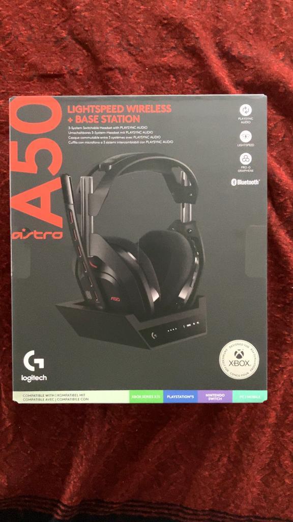 *SEALED* Logitech Astro A50 (Gen 5) Wireless Gaming Headset, Computers en Software, Headsets, Nieuw, Draadloos, Gaming headset