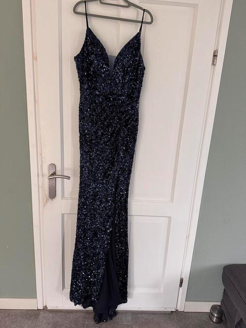 2 gala jurken, zwart en blauw. Pink Bloom Paris., Kleding | Dames, Gelegenheidskleding, Zo goed als nieuw, Overige typen, Maat 42/44 (L)