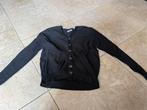 Lacoste black button up cardigan maat L, Ophalen of Verzenden, Zo goed als nieuw, Zwart
