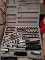 Doppendoos met ratel en diverse bits, Ophalen of Verzenden, Gebruikt