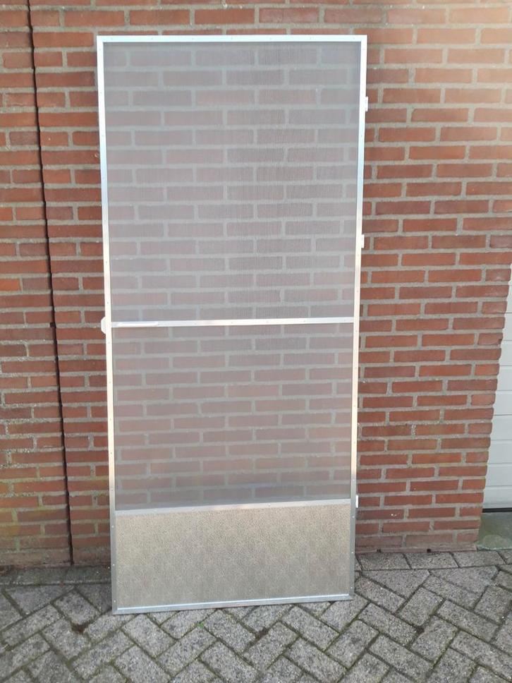 Hordeur met RVS gaas. Poesbestendig., Doe-het-zelf en Verbouw, Deuren en Horren, Nieuw, Hordeur, 200 tot 215 cm, 80 tot 100 cm