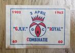 suikerzakje voetbalclub GVV royal combinatie Groningen 1962, Ophalen of Verzenden, Gebruikt, Overige binnenlandse clubs, Overige typen