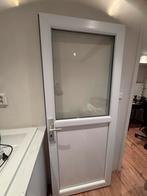 Kunststof buitendeur-Binnendeur met Glas - Nieuw, Doe-het-zelf en Verbouw, Ophalen, Kunststof, 80 tot 100 cm, Binnendeur