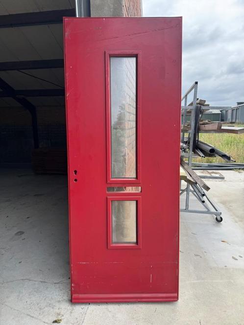 nieuwe voordeuren hardhout met glas afmeting 2315 hoog, Doe-het-zelf en Verbouw, Deuren en Horren, Gebruikt, Buitendeur, 200 tot 215 cm