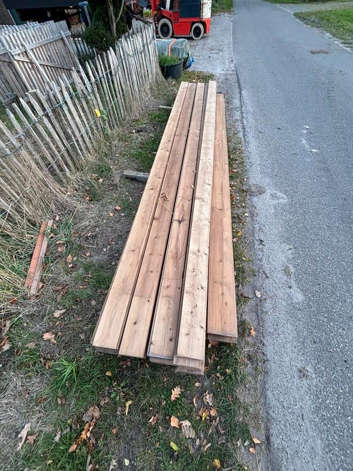 Thermisch gemodificeerd vuren channelsiding, Doe-het-zelf en Verbouw, Hout en Planken, Nieuw, Plank, Vuren, 300 cm of meer, Minder dan 25 mm