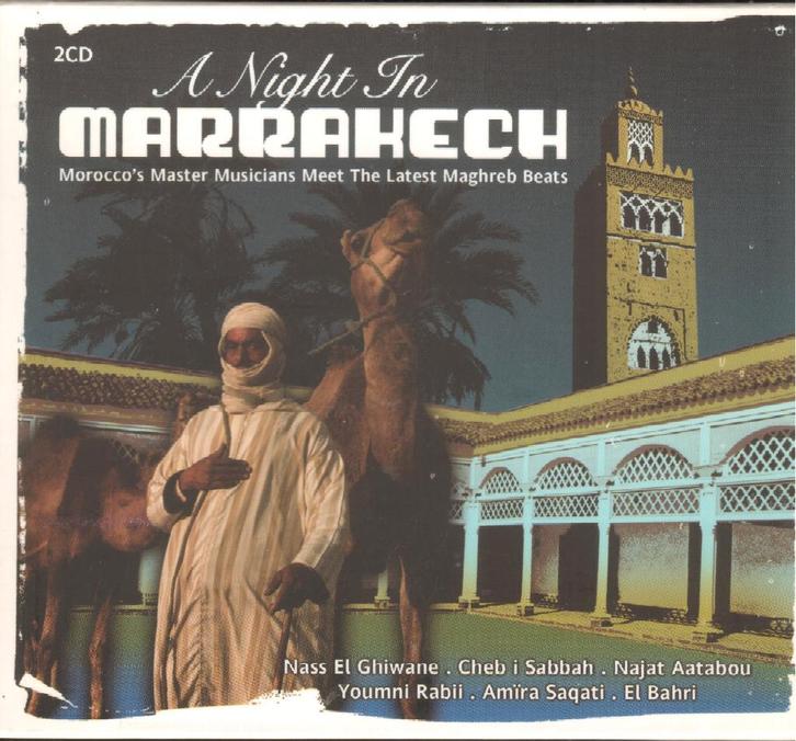 A Night In Marrakech 2-CD 23 track FOLK Afrika Marokko *DC, Cd's en Dvd's, Cd's | Wereldmuziek, Zo goed als nieuw, Overige soorten