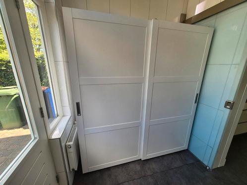 Schuifdeurkast wit, gratis afhalen!, Huis en Inrichting, Kasten | Kledingkasten, Gebruikt, 150 tot 200 cm, 50 tot 75 cm, Ophalen