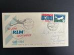 FDC E40 Eerste dag envelop KLM 1959, Ophalen of Verzenden, Beschreven, Nederland