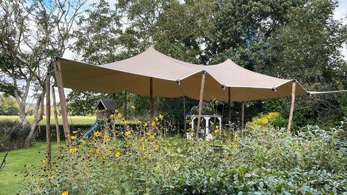 Stretchtent te huur: 10x6.5m, Hobby en Vrije tijd, Overige Hobby en Vrije tijd, Zo goed als nieuw, Ophalen