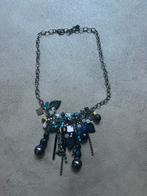 Schitterende ketting, met parelmoer & zwarte kralen, Ophalen of Verzenden, Zo goed als nieuw, Zwart, Overige materialen