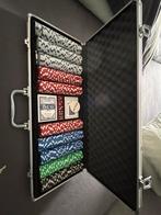 Luxe Pokerset in Koffer, Drie of vier spelers, Ophalen, Zo goed als nieuw, Reisspel