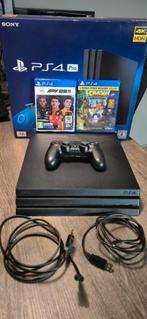 PS4 Pro 1TB + 1TB SSD + 3 Games, Gebruikt, Ophalen of Verzenden, 1 TB, Met 1 controller