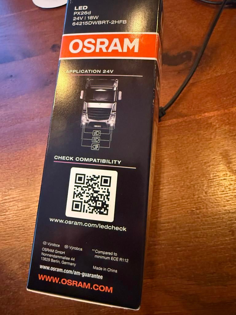 Osram Truckstar LED H7 24V - Nieuw!, Ophalen of Verzenden, Nieuw, Universele onderdelen