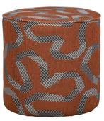 GEZOCHT: Woood Lex Poef Oranje (karwei) of de tim poef, Minder dan 50 cm, Rond, Ophalen of Verzenden, Zo goed als nieuw