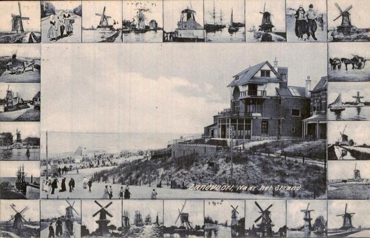 Zandvoort - Strand - naar het strand, Verzamelen, Ansichtkaarten | Nederland, Gelopen, Noord-Holland, Voor 1920, Ophalen of Verzenden
