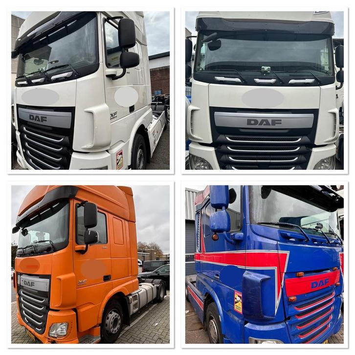 ✅ 4x DAF XF trekkers aangeboden door transportbedrijf R’dam, Auto's, Vrachtwagens, Bedrijf, 4x4, ABS, Adaptieve lichten, Adaptive Cruise Control