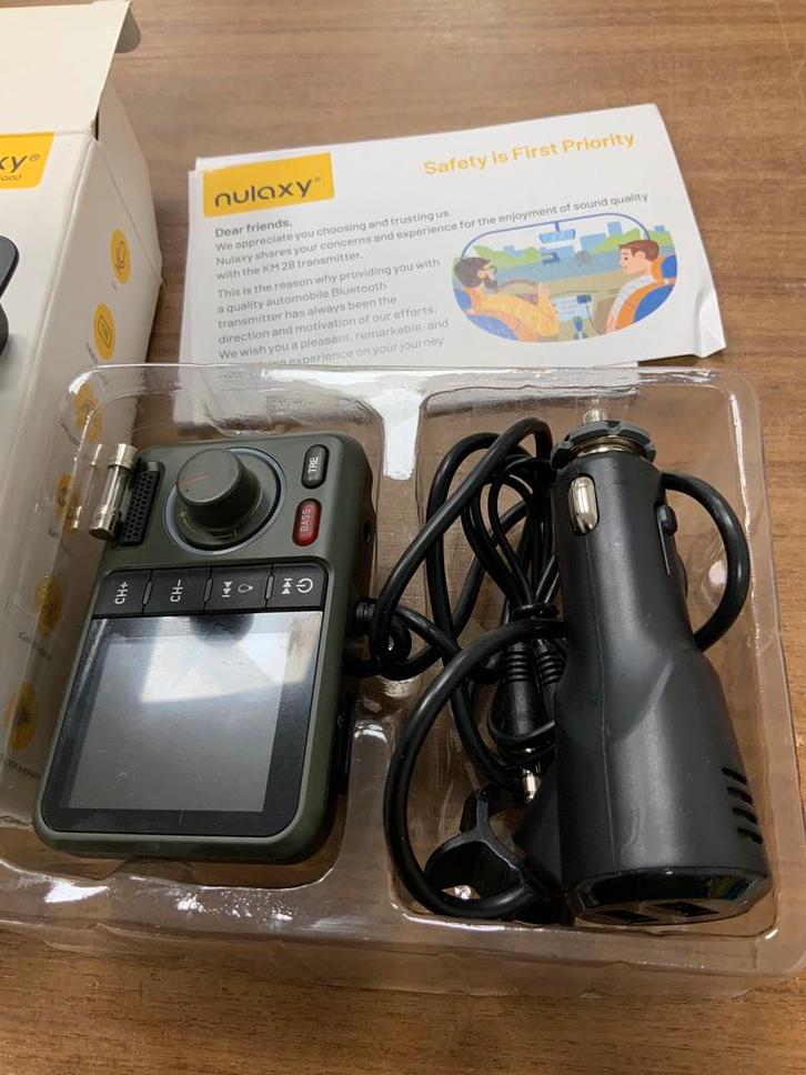 Nulaxy KM28 wireless FM transmitter, Auto diversen, Autogereedschap, Nieuw, Ophalen of Verzenden